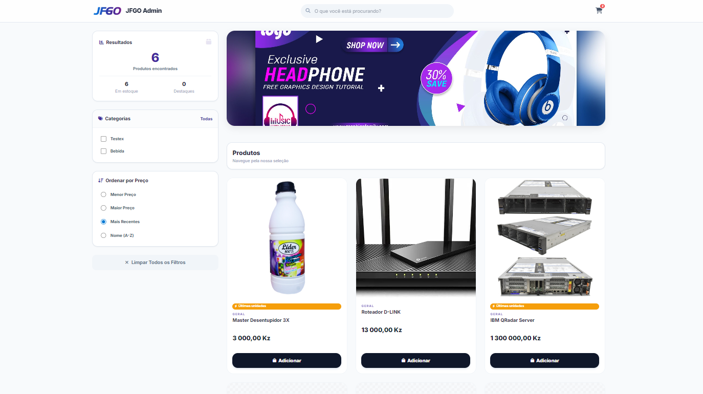 Loja Virtual E-Commerce