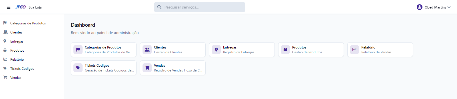 JFGO POS Interface Preview